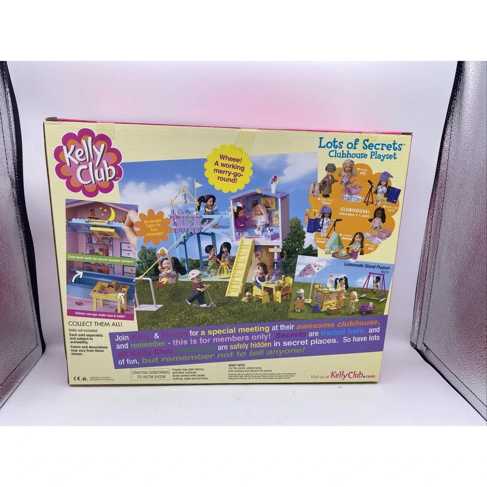2002 KELLY CLUB LOTS OF SECRETS CLUBHOUSE PLAYSET - 88923 - ORI BOX UNOPENED - Picture 14 of 16